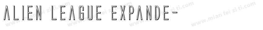 alien league expande字体转换